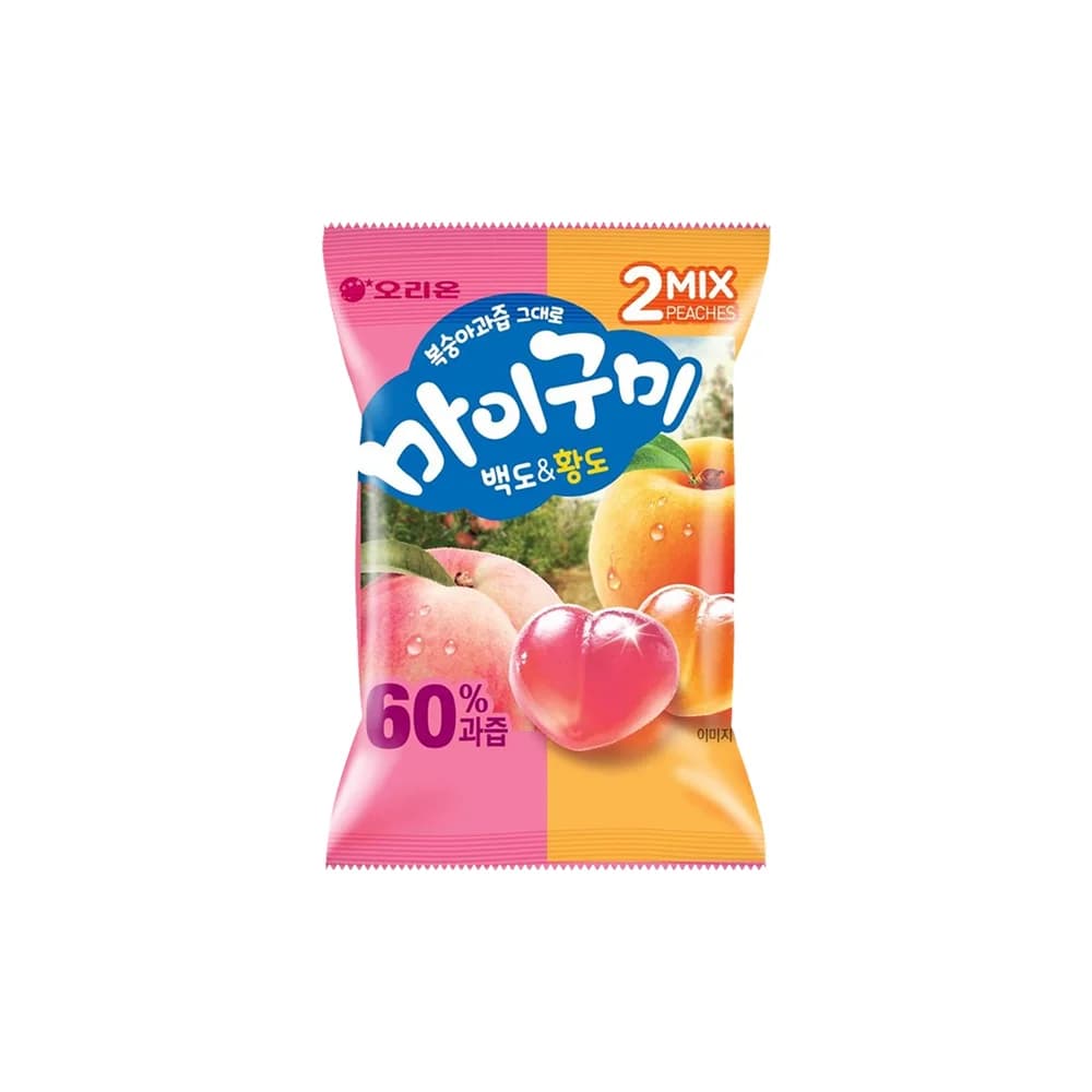 Orion My Gummy White & Yellow Peach with Real Juice 66g